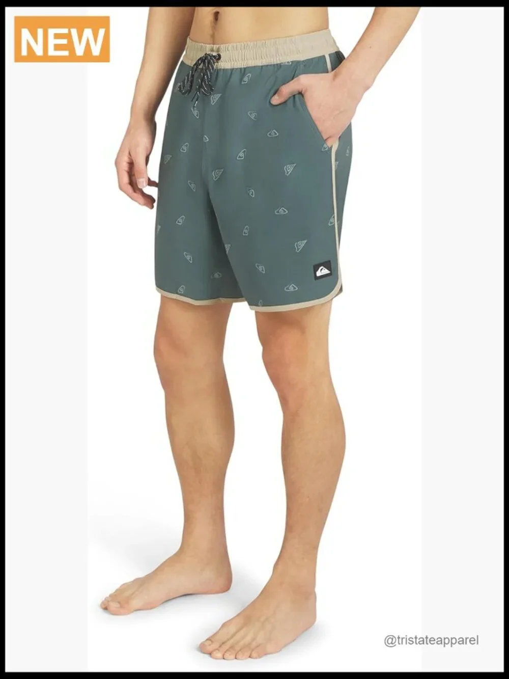 Men's Swim Trunks UPF 50+ Quick Dry Stretch Liner S-XXL Regular Fit